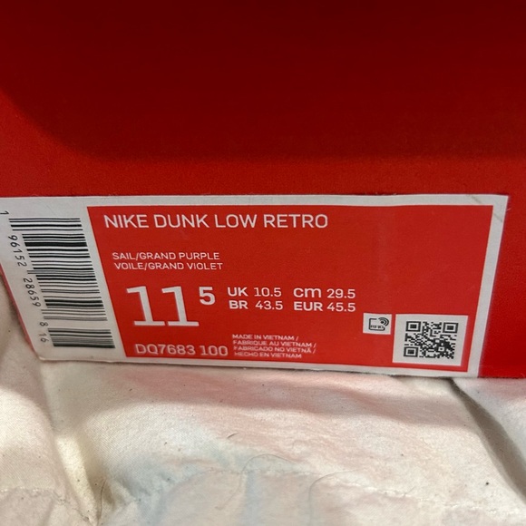 Nike dunk low retro size 11 1/2 - Picture 2 of 9